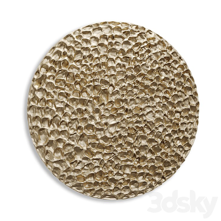 Round Wall panel Nebula Metal art