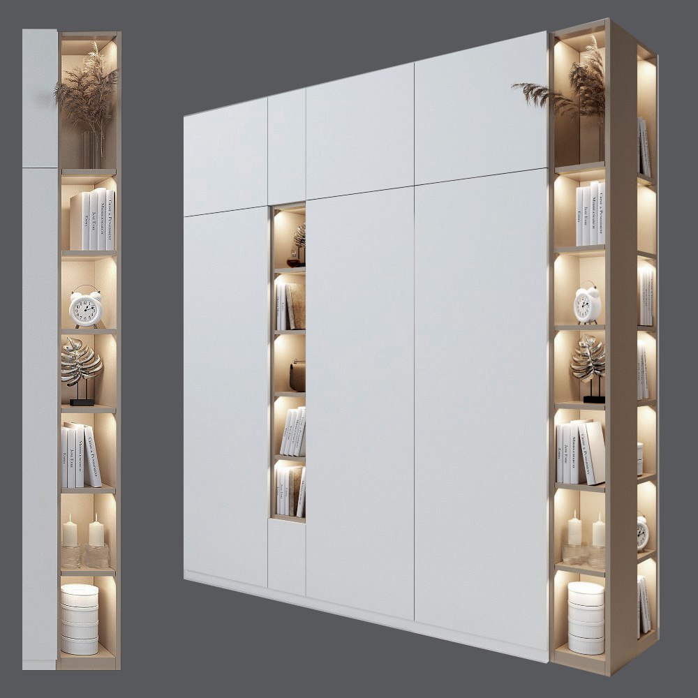 Cupboard with shelves 2