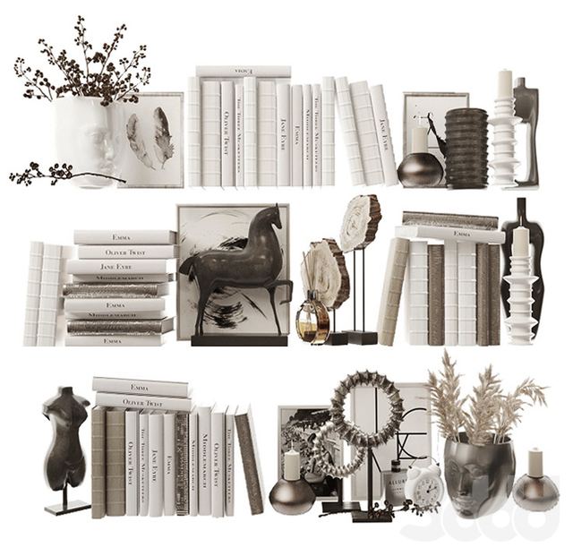 Decorative set for filling shelves 5