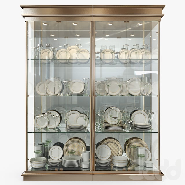Birgit Israel - Pair of american brass display cabinets