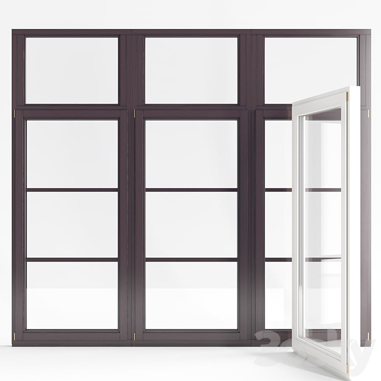 Wooden double-glazed windows