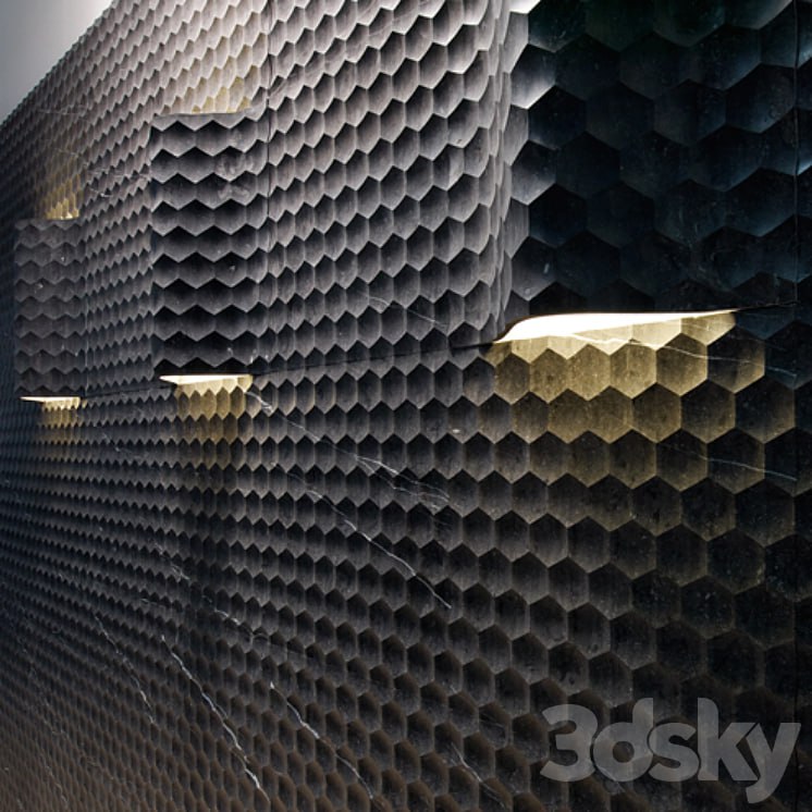 Lithos Design - Favo curve luce - Texture