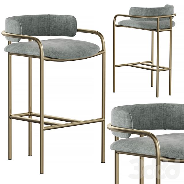 West Elm-Lenox Velvet Counter Stool