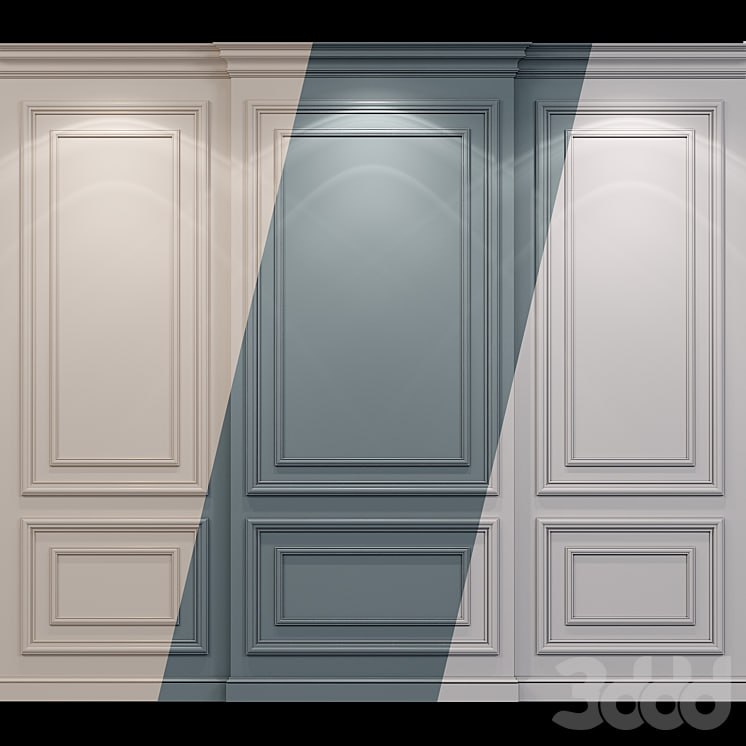 Wall molding 22. Boiserie classic panels