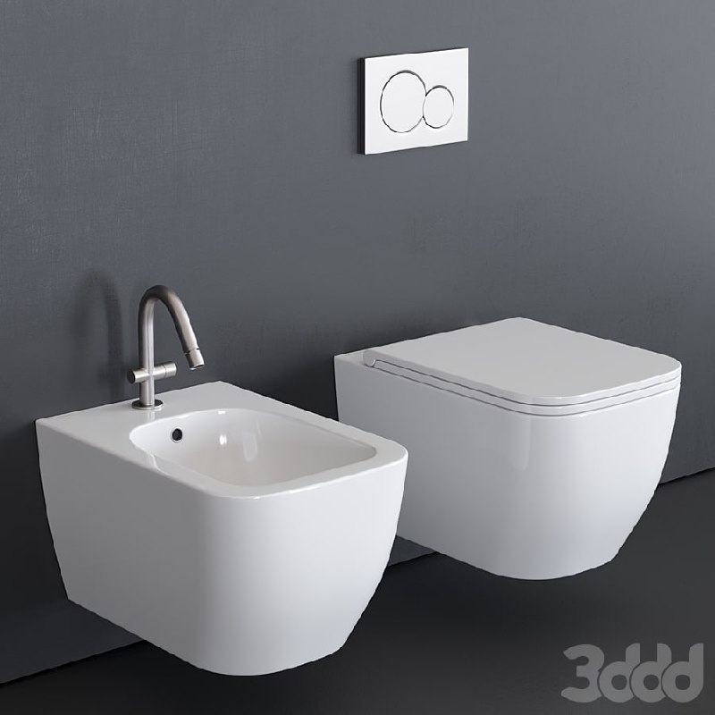 Scarabeo Ceramiche Teorema Wall-Hung WC -hung