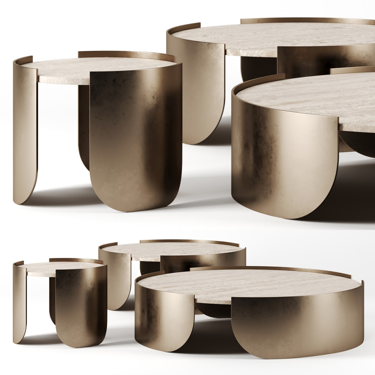 Atenae coffee tables by Cantori