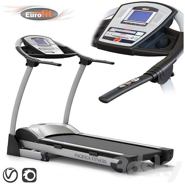 Treadmill EUROFIT Pacifica fitness. Training apparatus
