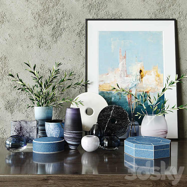 LUXDECO decor set blue -richard