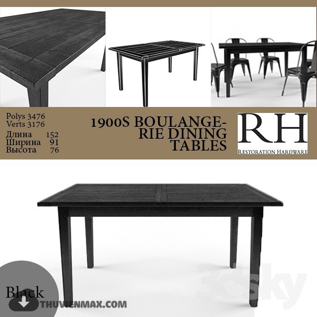 1900S BOULANGERIE DINING TABLES