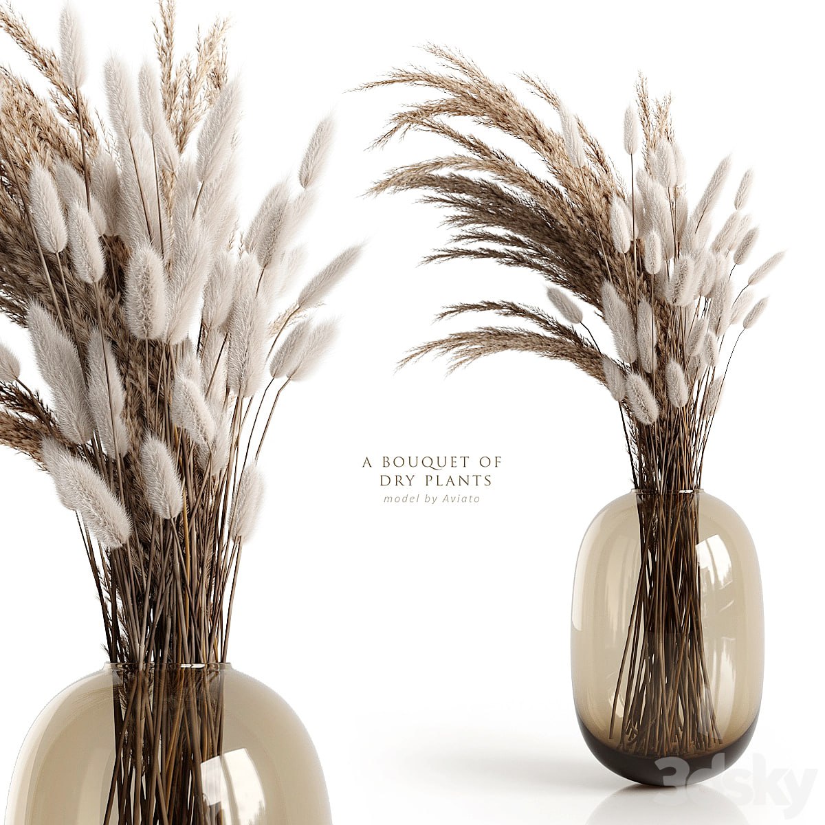 A bouquet of dry plants