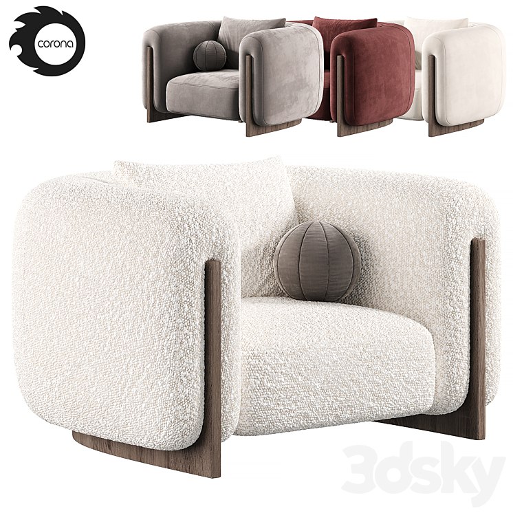 Minuit Armchair by stephane parmentier, armchairs