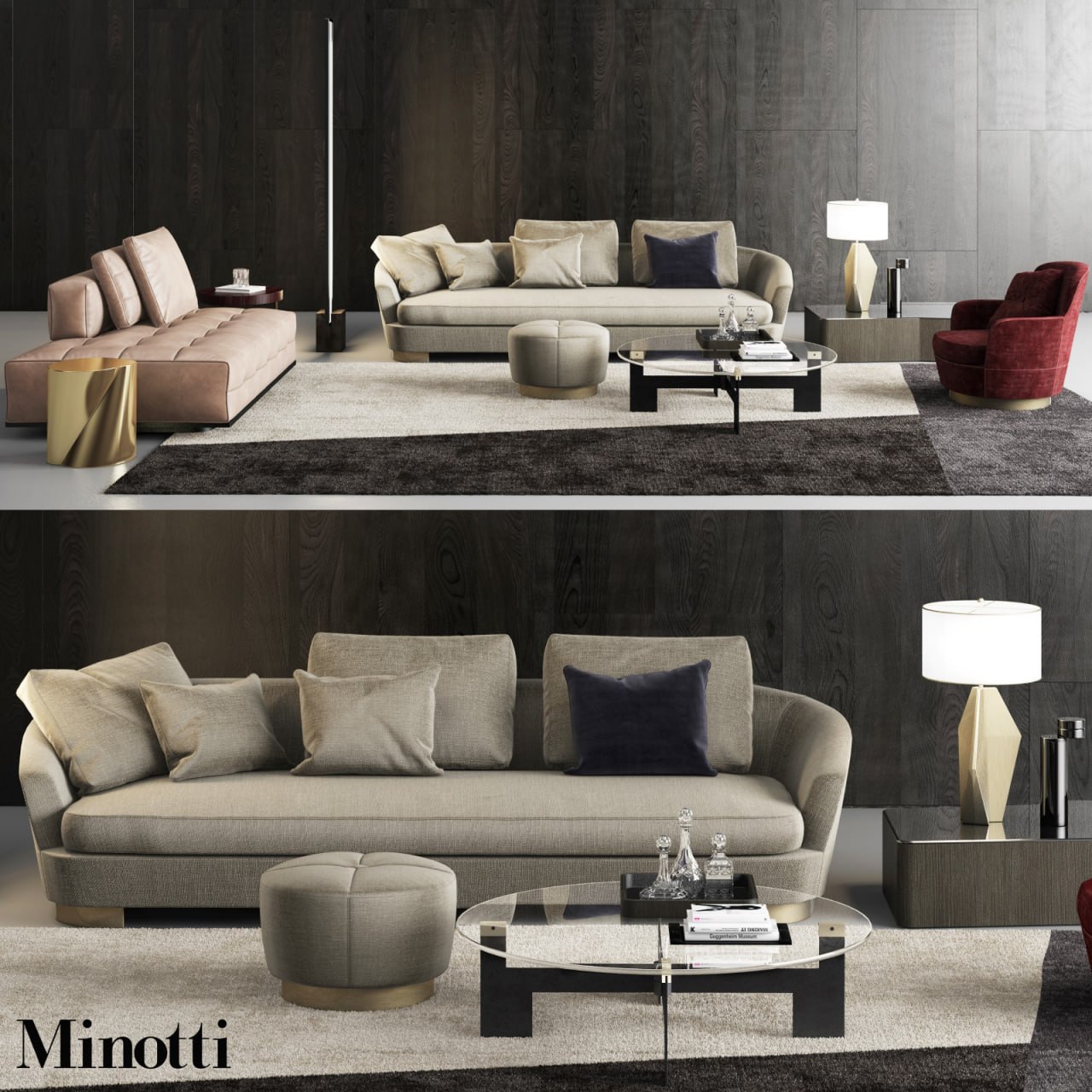 Minotti Grand Jacques Sofa Set