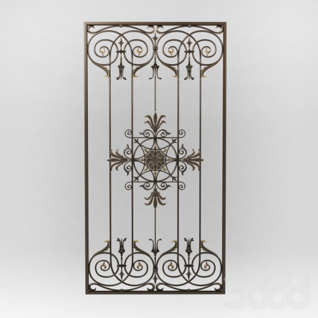 Wrought iron grille 79
