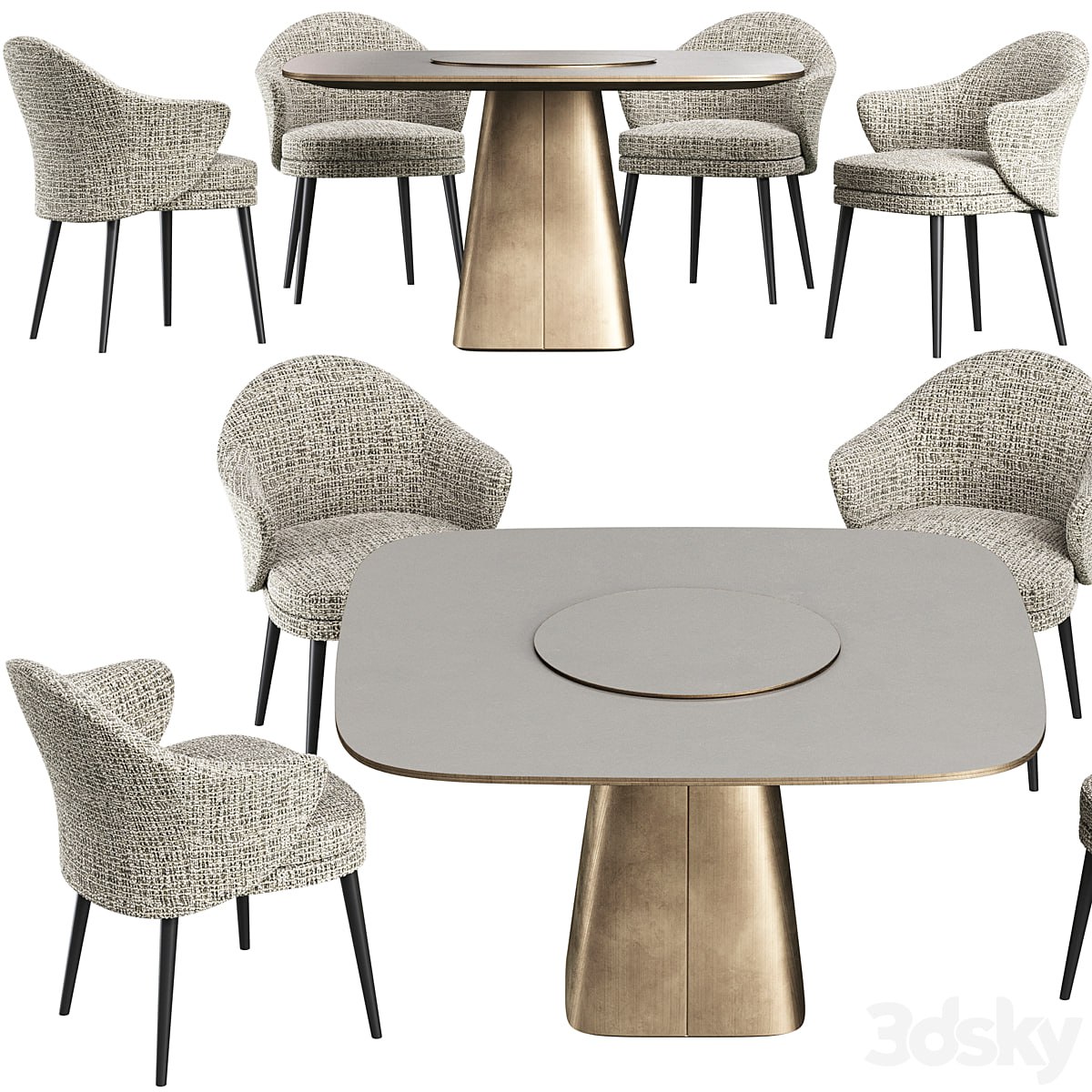 Dining table Wooddi Kahli and chair Lavsit Andy