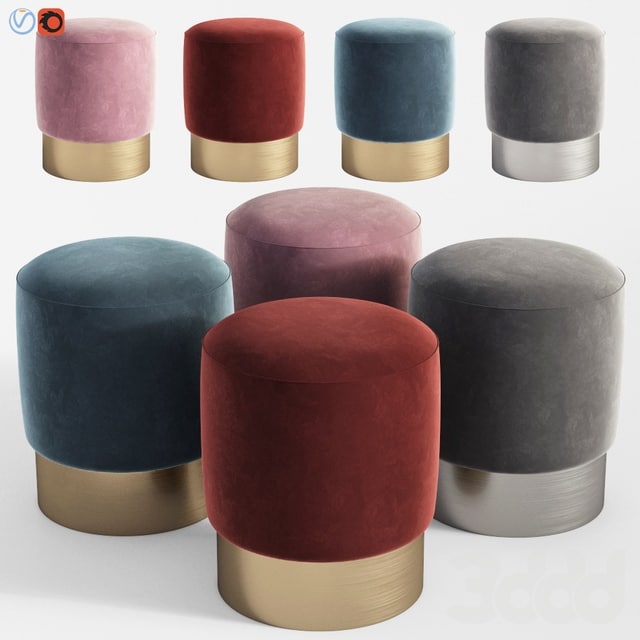 Stool Pall Mall Eichholtz