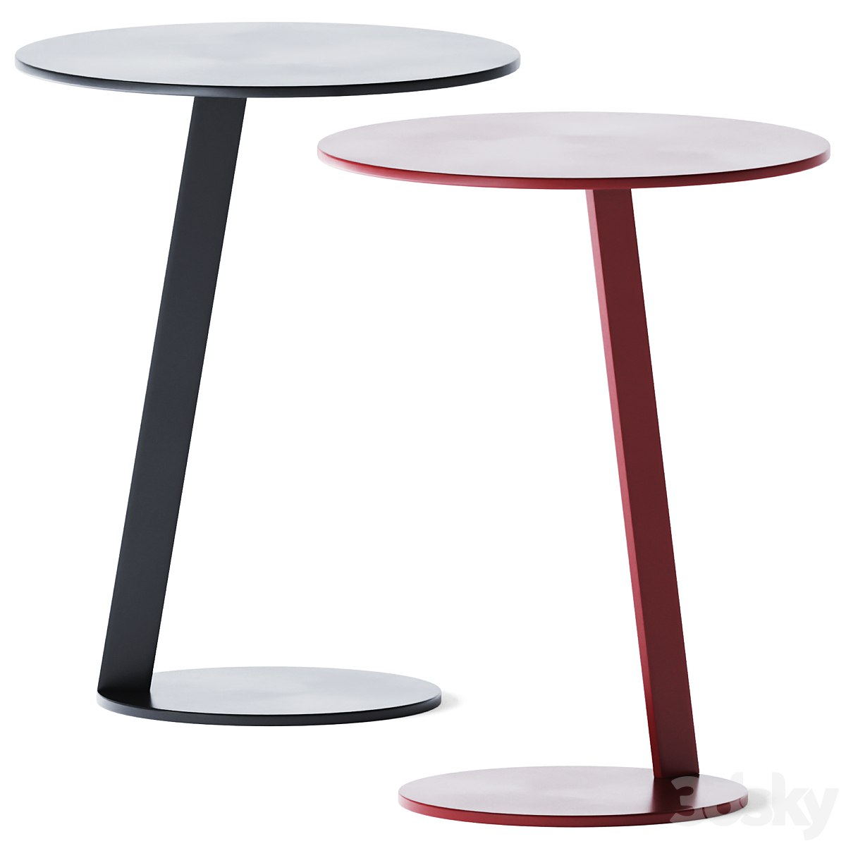 Metal Side Table Puck by Jesse