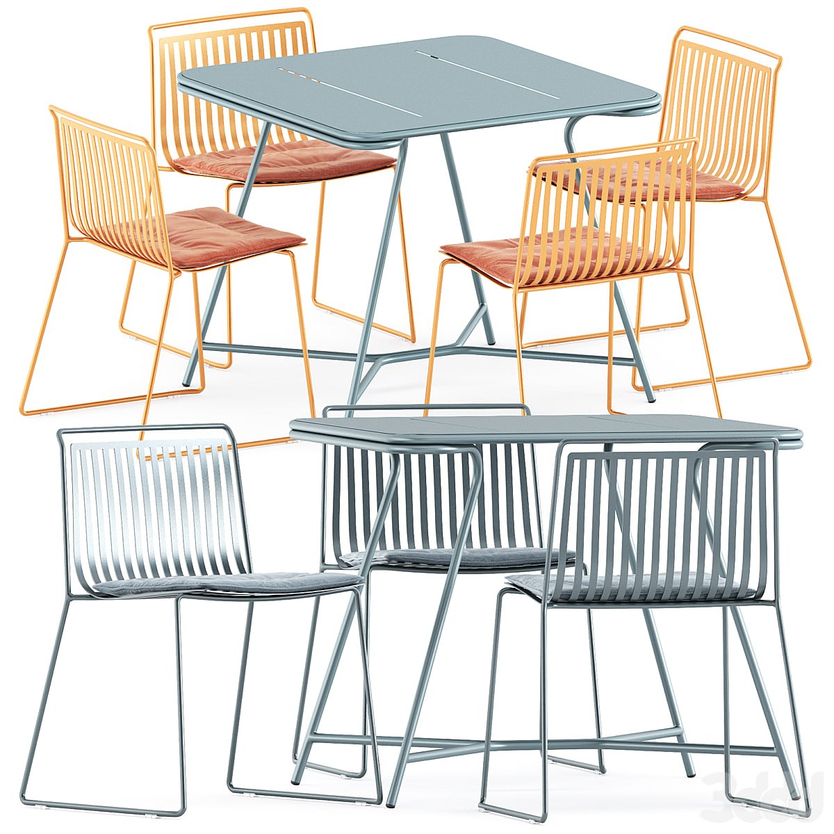 Alo Outdoor chair by ondarreta and Totem table by Garda Furniture