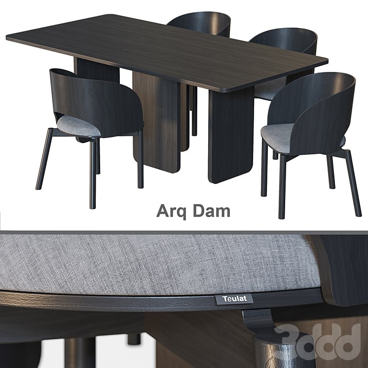 Arq Dam TEULAT Table and chairs