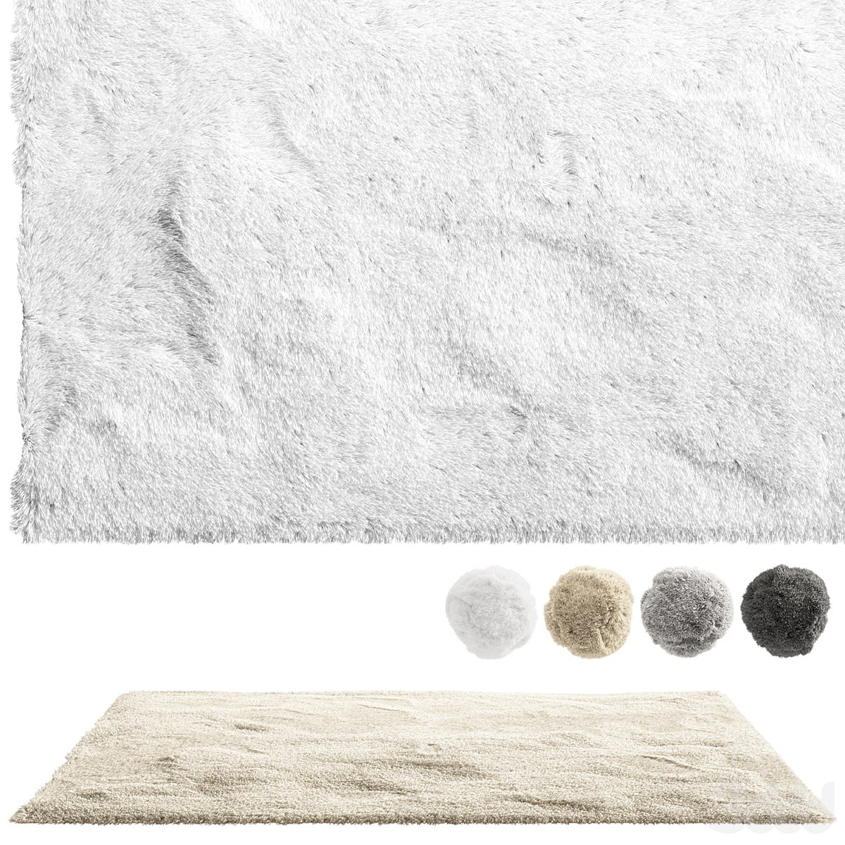 nuLoom Shaggy Area Rug (4 colors)