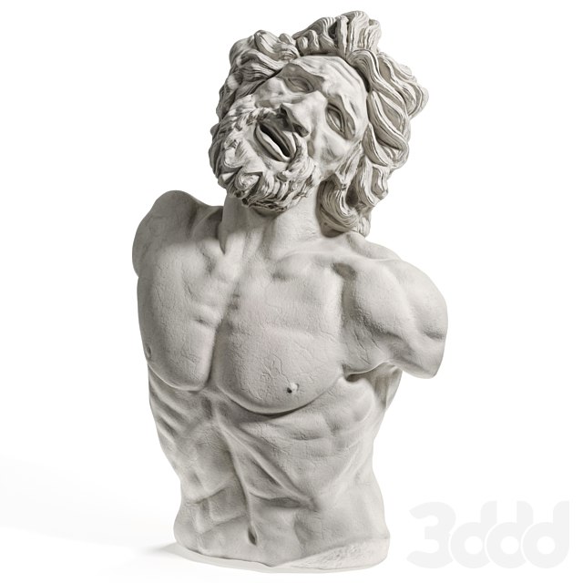 Laocoon bust sculpture