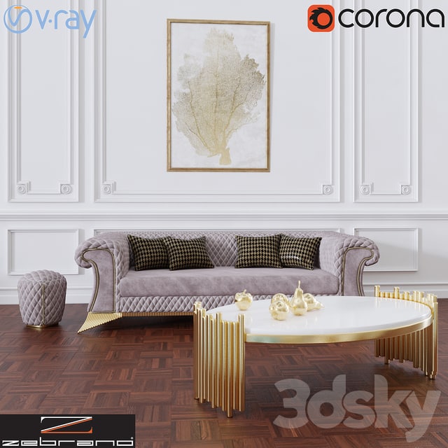 Zebrano Casa DIAMON Sofa