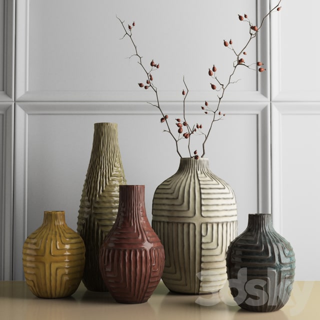 West Elm - Linework vases