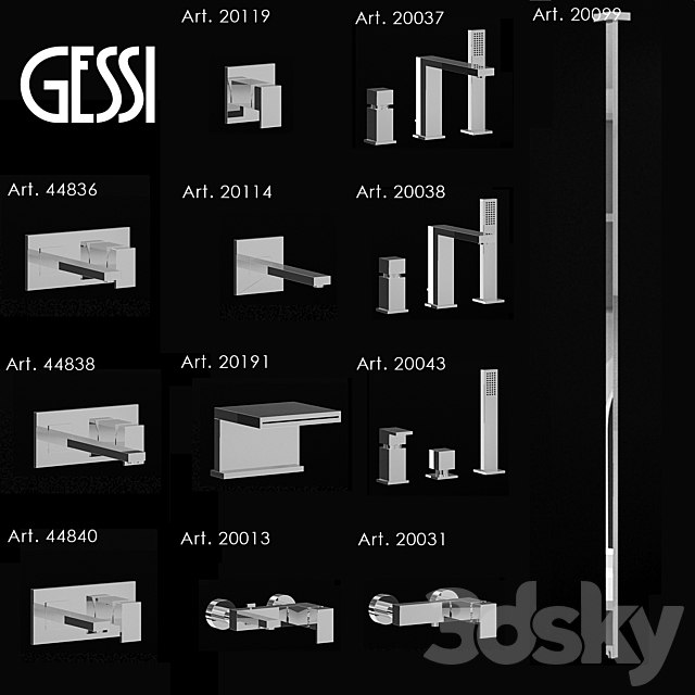 Mixers Gessi Retangolo 1