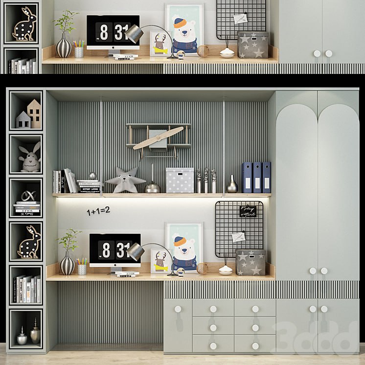 Furniture for a children 0326 Nursery/Wardrobes