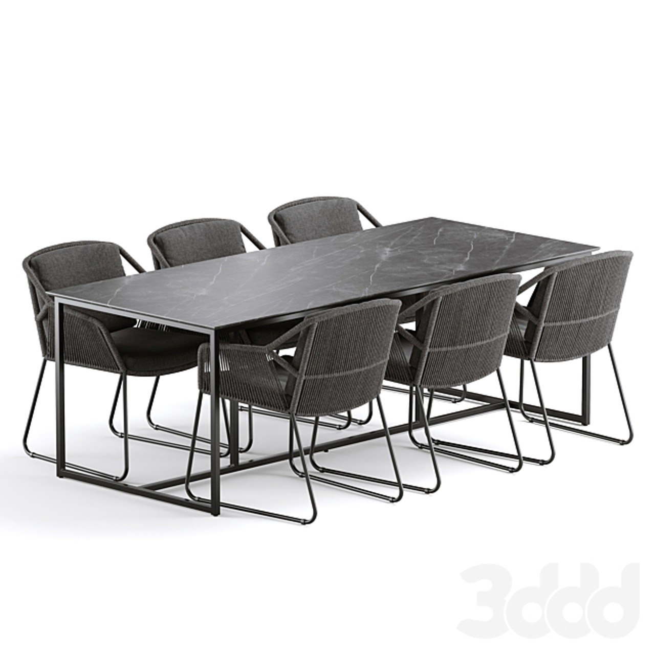 Outdoor Garden Woven Dining Set