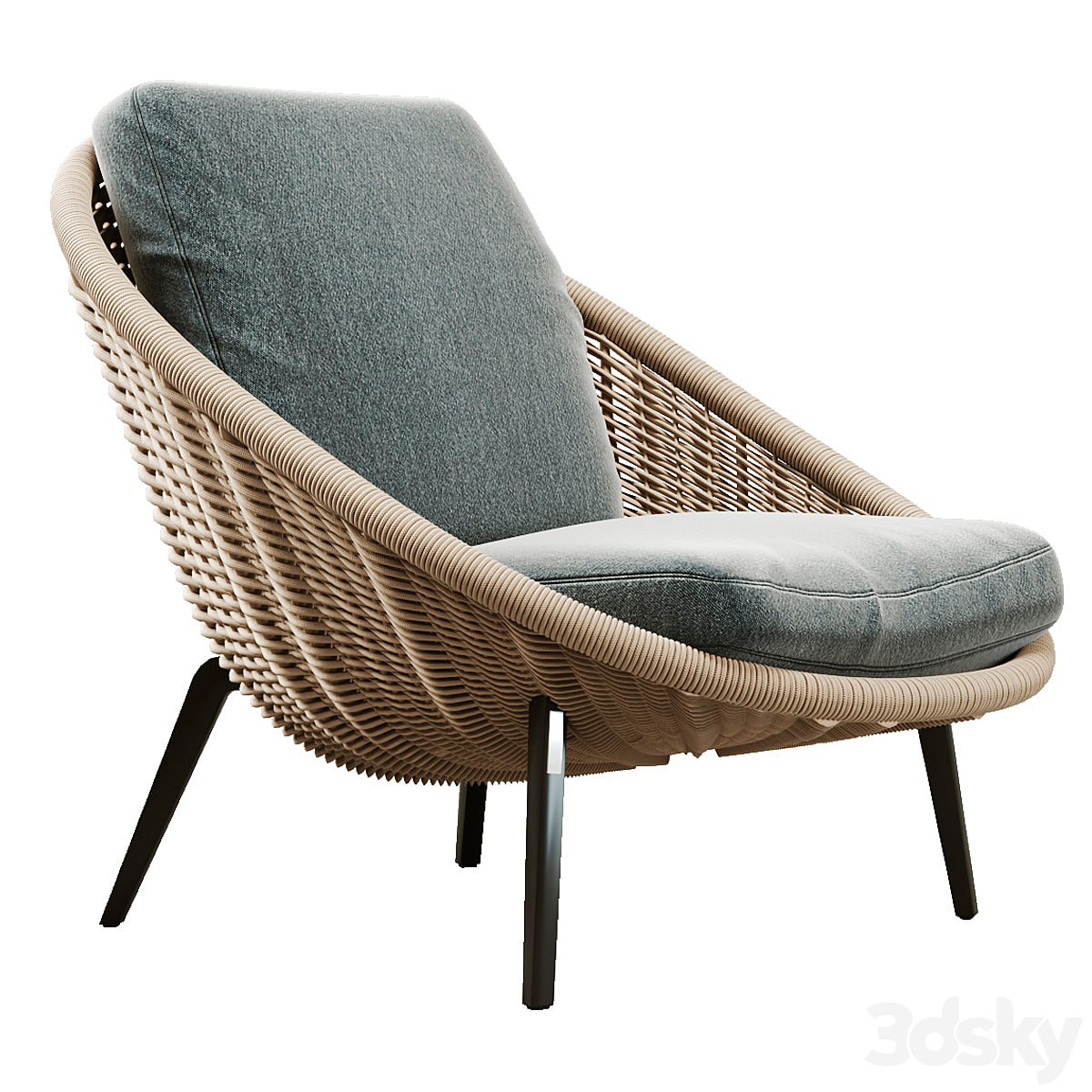 Minotti Lido Cord Outdoor Armchair
