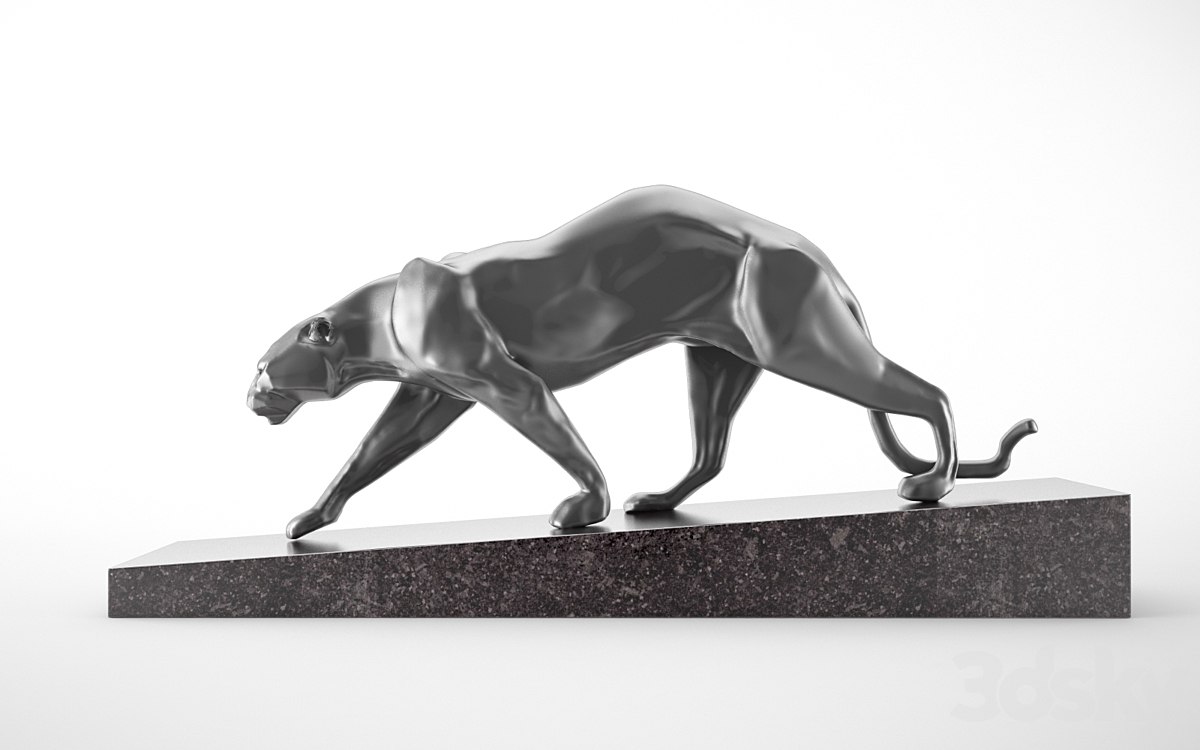 Panther sculpture Art Deco