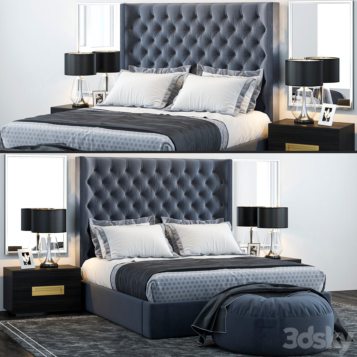 Restoration Hardware Zadie Tufted Bed