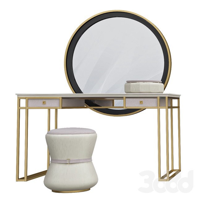 Metal vanity table