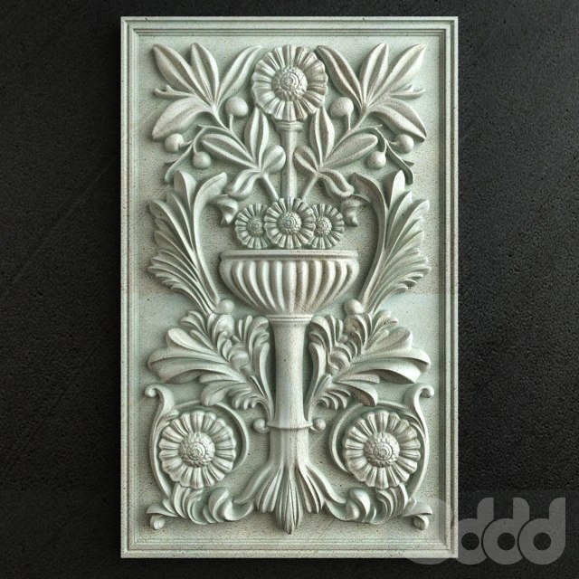 Classic Carving Ornament 002