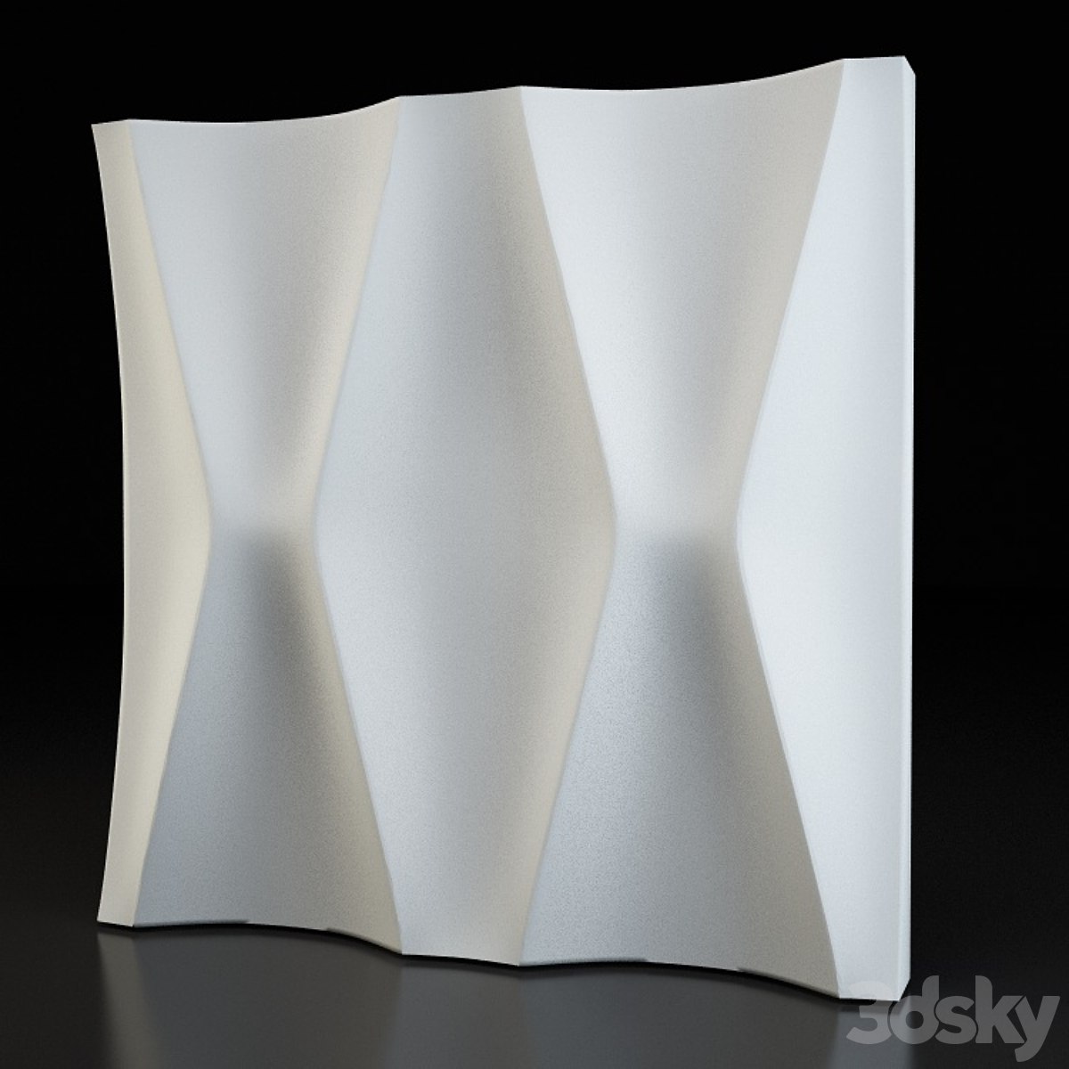 Waist-3d plaster panel