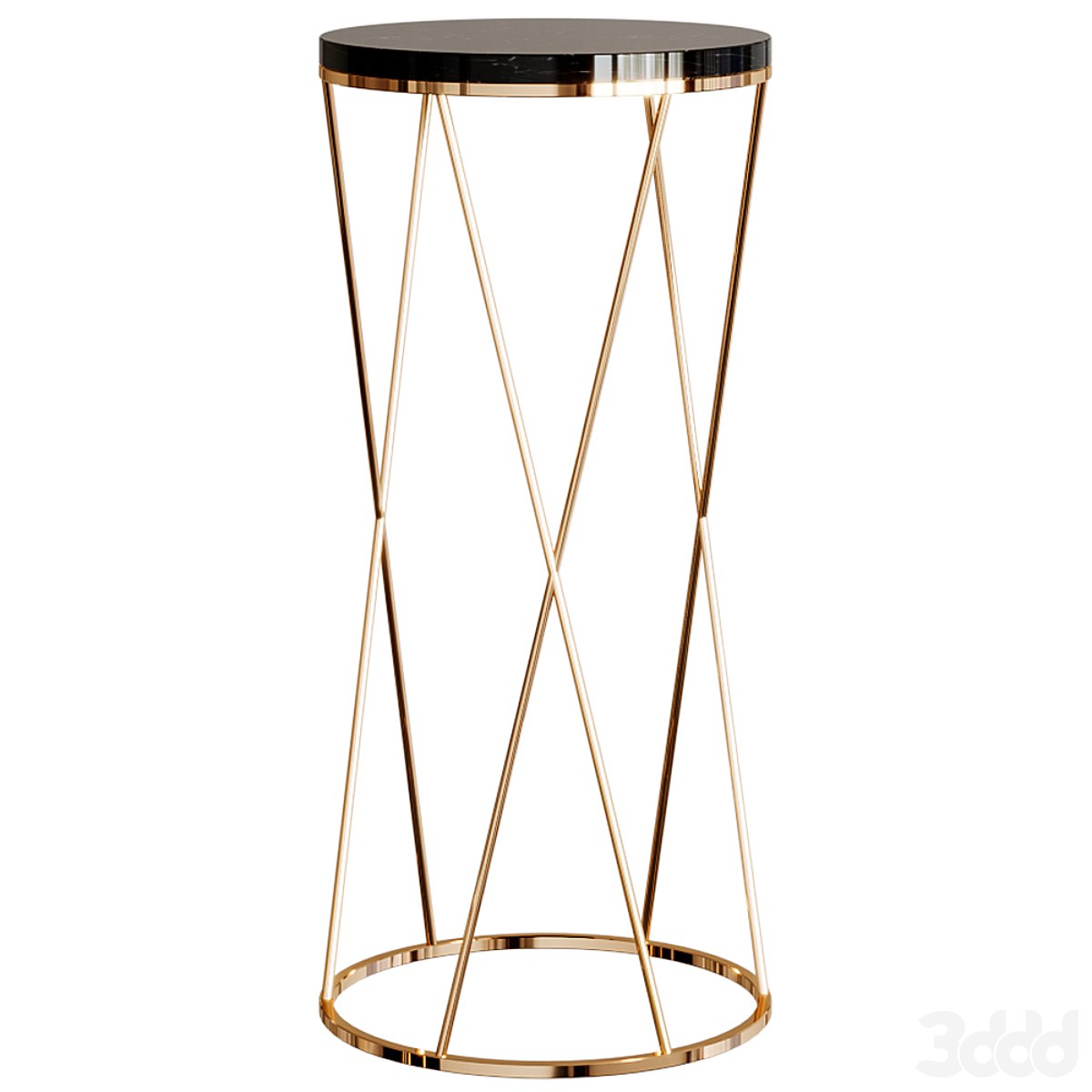 Side table with marble top Marble by Glasar