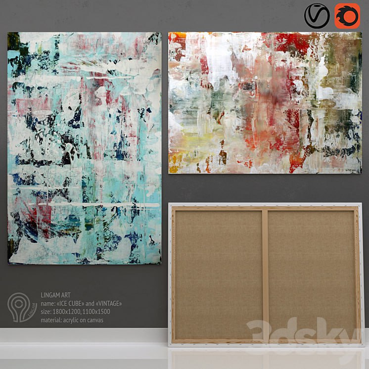 Picture. Ice cube and Vintage by LINGAM ART