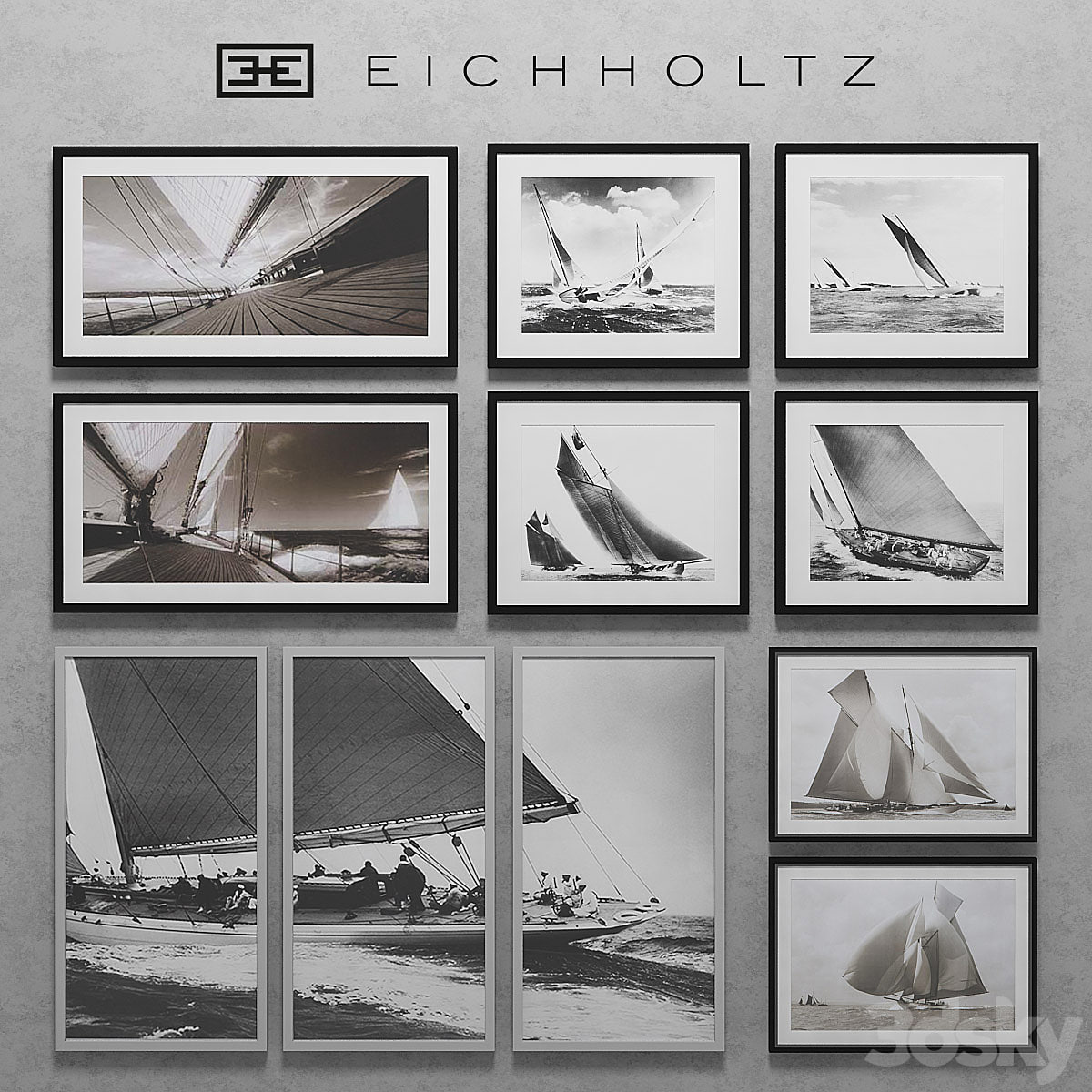 Eichholtz Set of Boat Prints