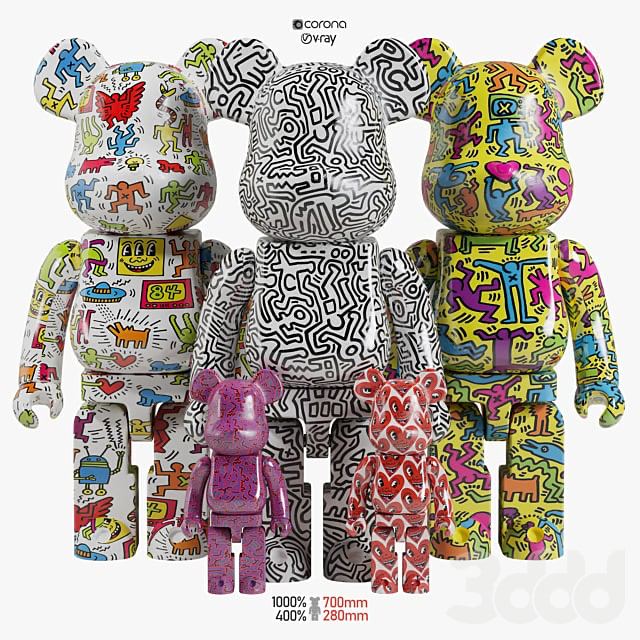 Bearbrick / Keith Haring