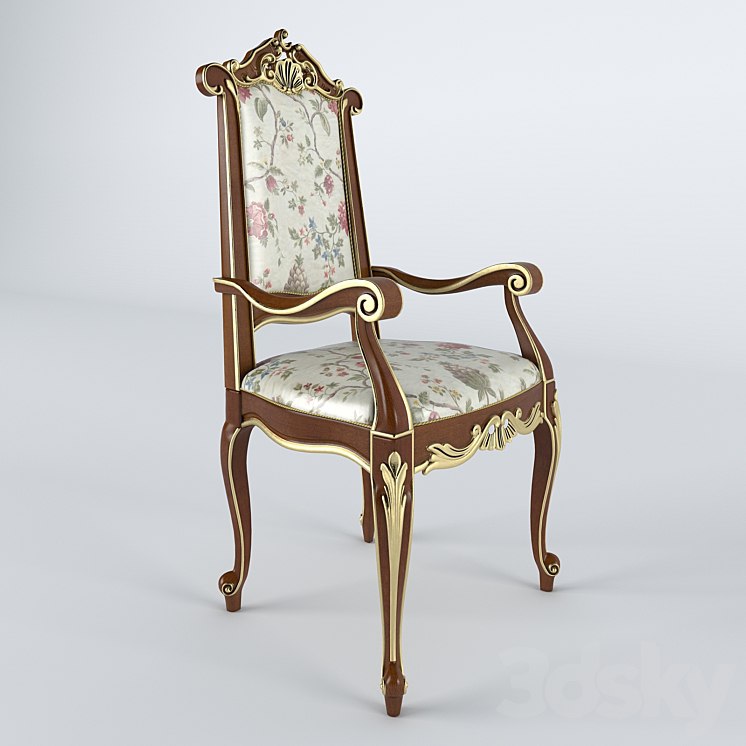 Chair With Armrests Modenese Gastone Art 12502
