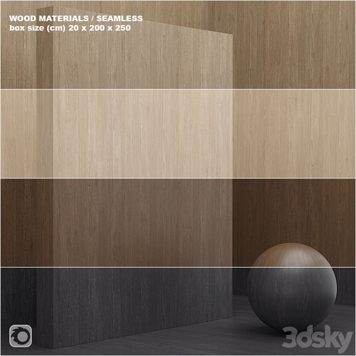 Material wood / veneer (seamless) - set 21