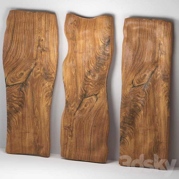 Wooden slabs