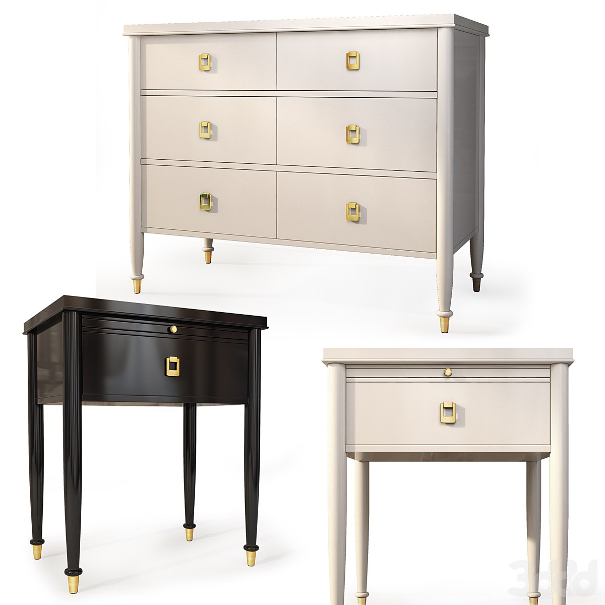 Chest and nightstand Lacourte. Dresser, nightstand by Williams Sonoma