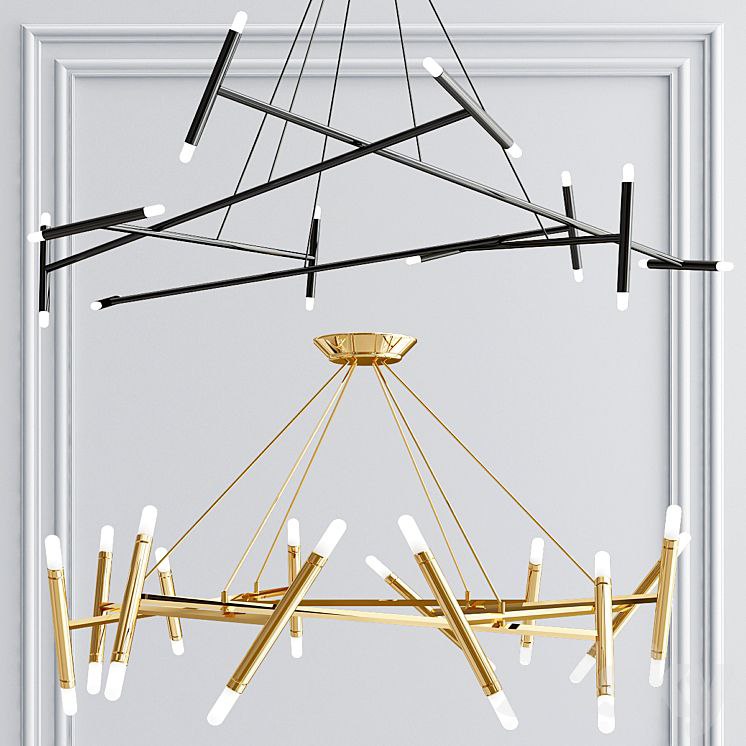 Le Petite and Le Pentagone chandelier collection
