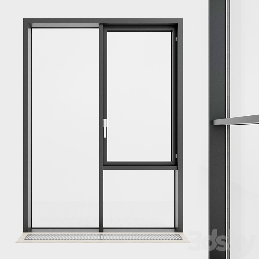 Panoramic glazing. Stained glass. 75