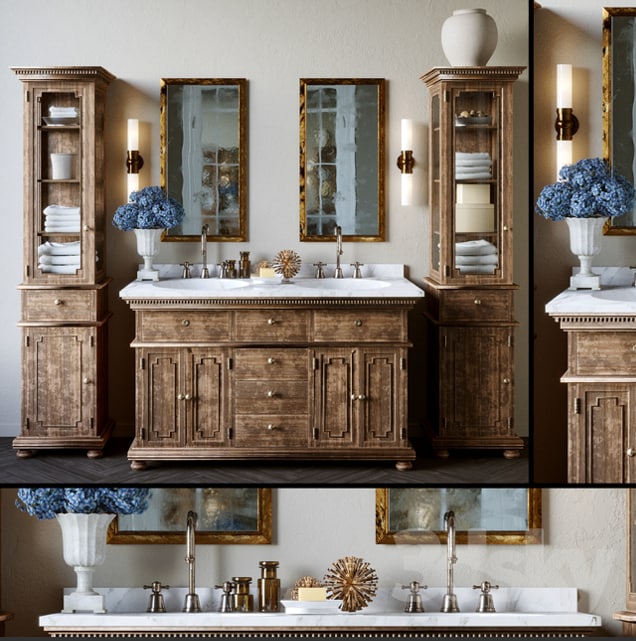 restoration hardware set $bathroom