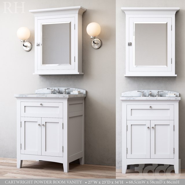 CARTWRIGHT POWDER ROOM VANITY