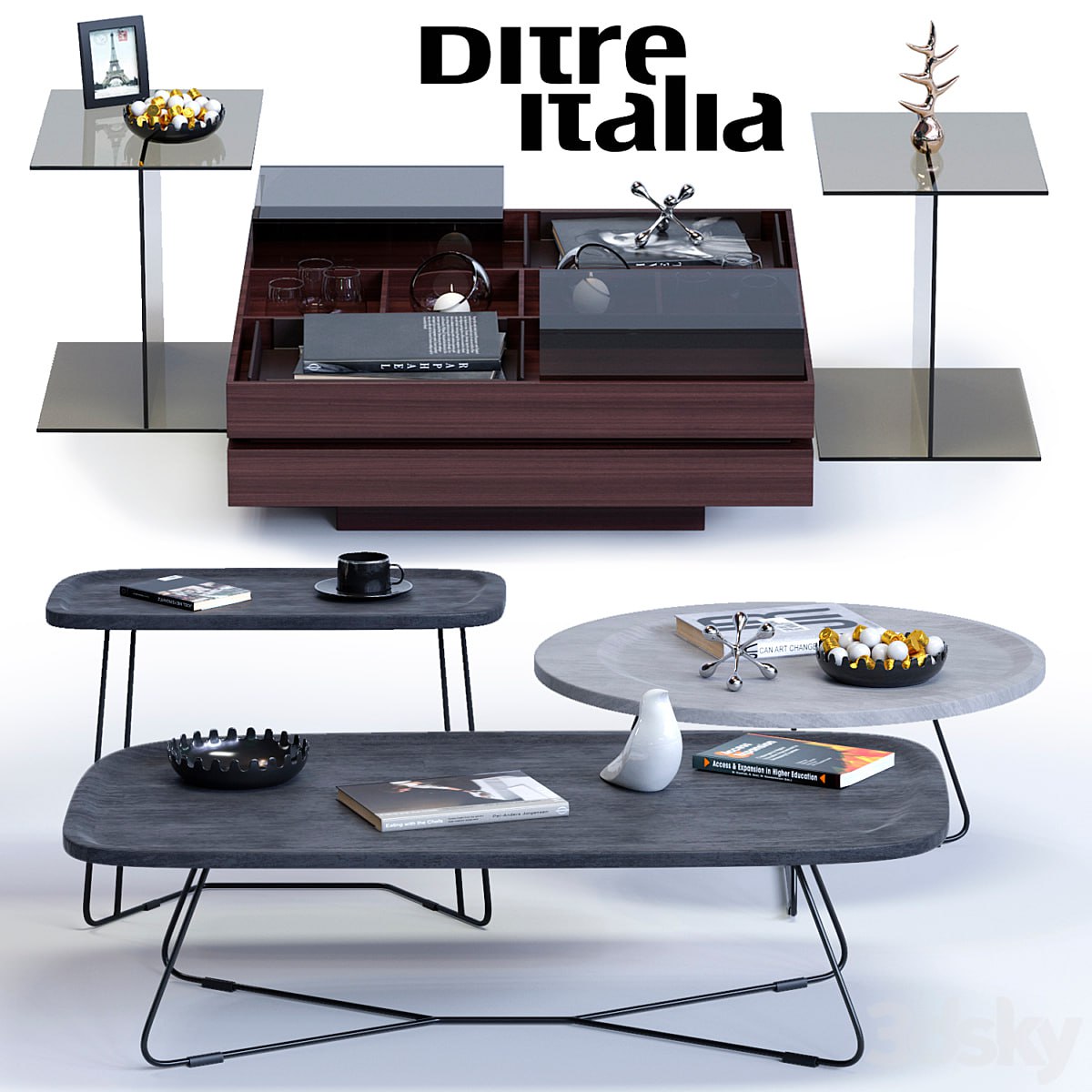Ditre Italia Coffee Tables Set .