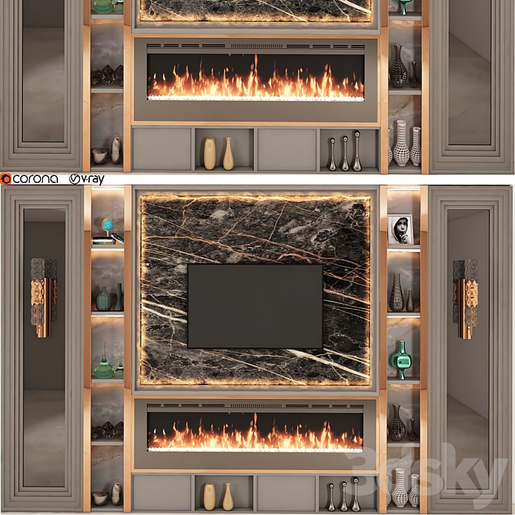 modern tv wall set 20