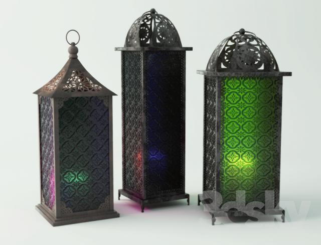 Standing Metal Lanterns